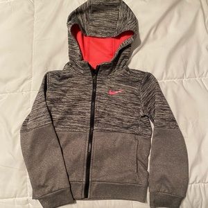 Girls Nike zip-up hoodie